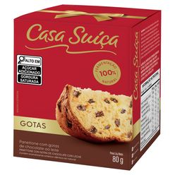 Panettone CASA SUIÇA Gotas de Chocolate 80g