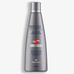 Shampoo Tonalizante MAHOGANY Silver Gray Brancos e Grisalhos 300ml