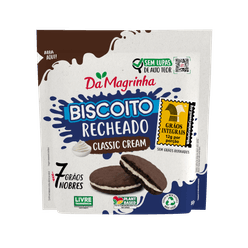 Biscoito DA MAGRINHA Recheado Classic Cream 7 Grãos Nobres 80g