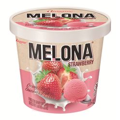 Sorvete MELONA Creamy & Fruit Strawberry Sem Glúten 600g