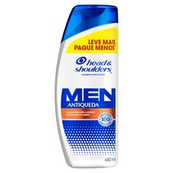 Shampoo HEAD & SHOULDERS Men Antiqueda 650ml Leve Mais Pague Menos