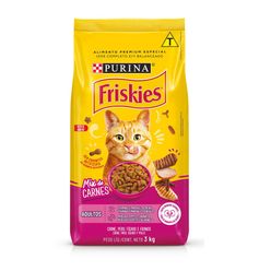 Ração FRISKIES Para Gatos Adultos Mix De Carnes 3kg