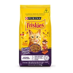 Alimento FRISKIES para Gatos Castrados Megamix Pacote 3kg