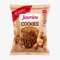 Biscoito Cookies JASMINE Integral Avelã com Gotas de Chocolate 120g