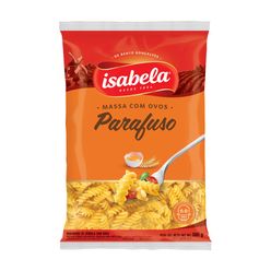 Macarrão de Sêmola com Ovos Parafuso ISABELA Pacote 500g