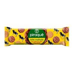 Biscoito PIRAQUE Leite Maltado com Cobertura de Chocolate 80g