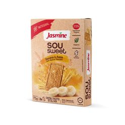 Biscoito JASMINE Integral Sou Sweet Banana e Aveia Vegano 75g