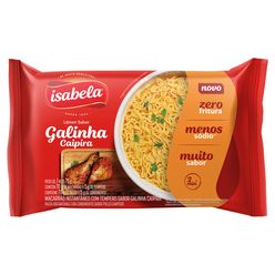 Macarrão Instantâneo ISABELA miojo Galinha Caipira 75g