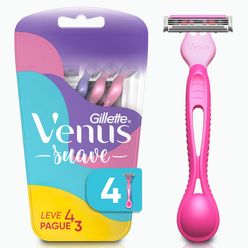 GILLETTE Venus Suave Aparelho de Depilação Descartável 4un