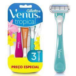 GILLETTE Venus Tropical Aparelho de Depilação Descartável 3un