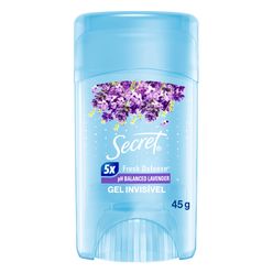 Desodorante Antitranspirante SECRET gel Lavanda 45g