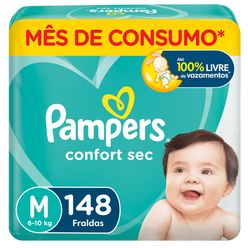 PAMPERS Confort Sec Fralda M 148un