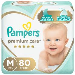 PAMPERS Premium Care Fralda M 80un