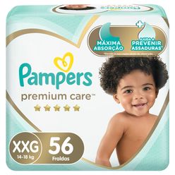 PAMPERS Premium Care Fralda XXG 56un