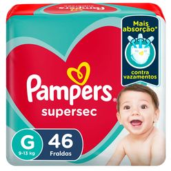 PAMPERS Supersec Fralda M 46un