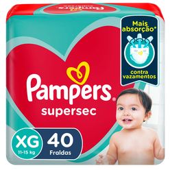 PAMPERS Supersec Fralda XG 40un