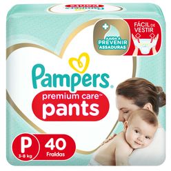 PAMPERS Premium Care Pants Fralda P 40un