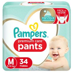 PAMPERS Premium Care Pants Fralda M 34un