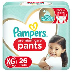 PAMPERS Premium Care Pants Fralda XG 26un