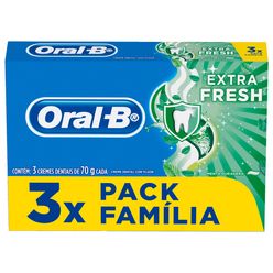 Pasta de Dente  ORAL-B Extra Fresh 70g 3 unidades