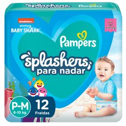 PAMPERS Splashers Fraldas P-M 12un