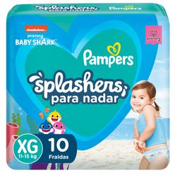 PAMPERS Splashers Fraldas XG 10un