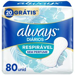 ALWAYS Respirável Protetor Diário 80un