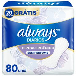 ALWAYS Hipoalergênico Protetor Diário 80un