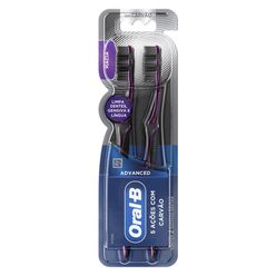 Escova de Dente ORAL-B 5 Ações com Carvão 2 unidades