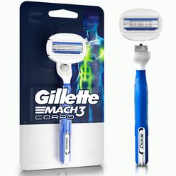 GILLETTE Mach3 Corpo Aparelho de Depilação Corporal Intimo 1 un