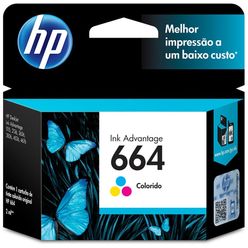 Cartucho HP 664 colorido F6V28AB