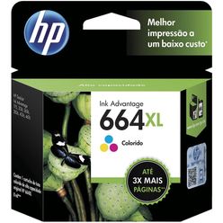 Cartucho HP 664XL colorido F6V30AB