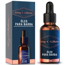 King C GILLETTE Óleo para Barba 30ml Hidratação e maciez para barba