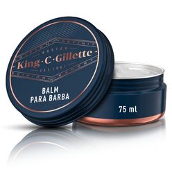 King C GILLETTE Bálsamo para Barba 75ml Barba hidratada e definida