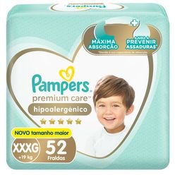 PAMPERS Premium Care Fralda XXX 52un