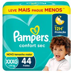 PAMPERS Confort Sec Fralda XXXG 44un