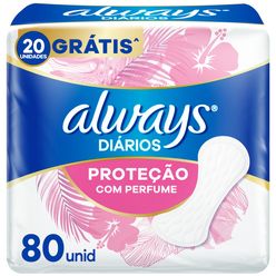 ALWAYS Com Perfume Protetor Diário 80un