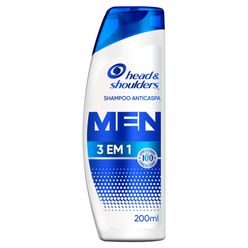 Shampoo Anticaspa HEAD & SHOULDERS 3 em 1 200ml