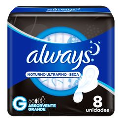 ALWAYS Noturno Ultrafino Absorventeg 8un