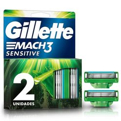 GILLETTE Mach3 Sensitive Carga Aparelho de Barbear com Aloe 2un