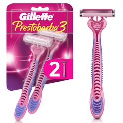 GILLETTE Prestobarba3 Aparelho de Depilação Descartável 4un