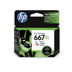 Cartucho para Impressora HP 667XL Colorido Advantage Original 3YM80AL