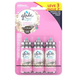 Refil Desodorizador de Ambiente GLADE Toque de Frescor Lembranças de Infância Leve 3 Pague 2 Unidades 12ml