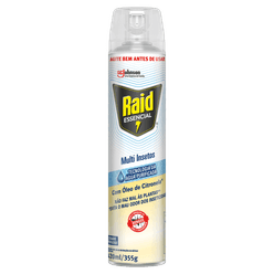 Inseticida RAID Multi Insetos com Óleo de Citronela 420ml Leve mais Pague menos