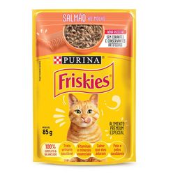 Ração úmida FRISKIES Para Gatos Salmão Ao Molho Sachet 85g