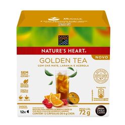 Chá em Cápsula NATURES HEART TEA Golden 10 Cápsulas 60g