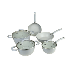 Jogo de Panela A\CASA/BRINOX Silver CinzA com 5 peças - A\CASA