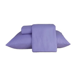 Jogo de Cama A\CASA Solteiro Microfibra Stripe Roxo