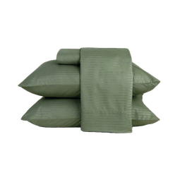 Jogo de Cama King Microfibra Stripe Verde - A\CASA