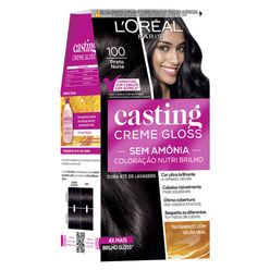 Coloração de Cabelo CASTING Gloss Preto Noite 100